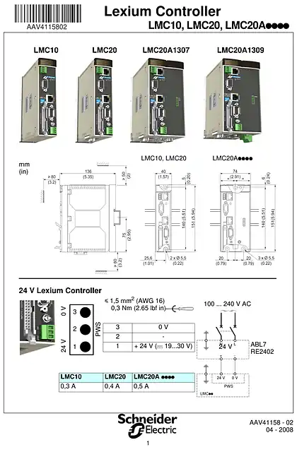 schneider施耐德Lexium Controller